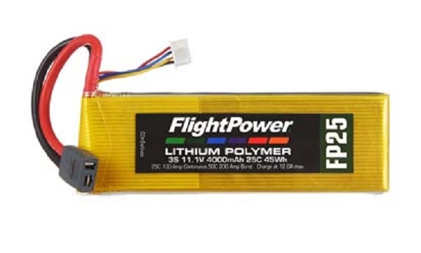 LiPo FP25 11,1 V, 3S 4000mAh