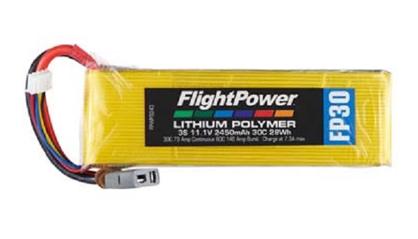 Flight Power LiPo Battery FP30 11,1 V - 3S, 2450mAh - Πατήστε στην εικόνα για να κλείσει