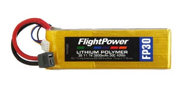 LiPo Battery 3S - FP30 11,1 V, 3800mAh