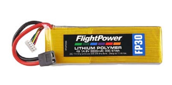 FP30 14,8 V, 3800mAh - 4S LiPo Battery