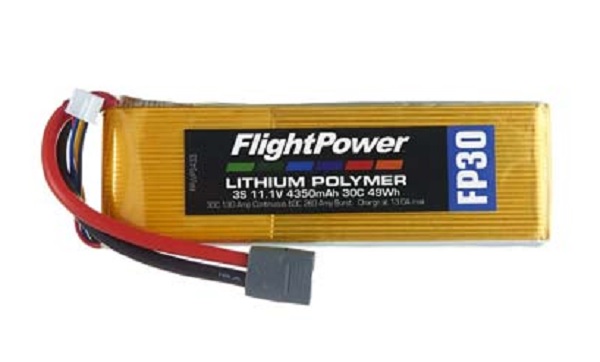 Flight Power 3S LiPo Batteries FP30 11,1 V, 4350mAh - Πατήστε στην εικόνα για να κλείσει