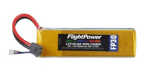 LiPo FP30 7,4 V, 2S Battery 5000mAh