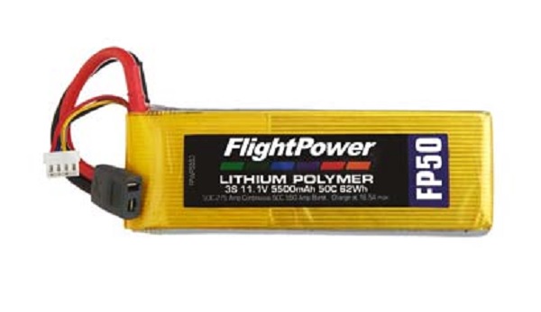 LIPO BATTERIES 3S FP50 11,1 V, 5500mAh