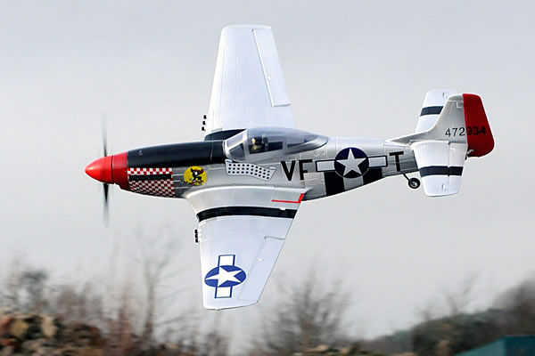 FMS WWII P-51D Mustang Electric RTF Aircraft Models with 2.4ghz - Πατήστε στην εικόνα για να κλείσει