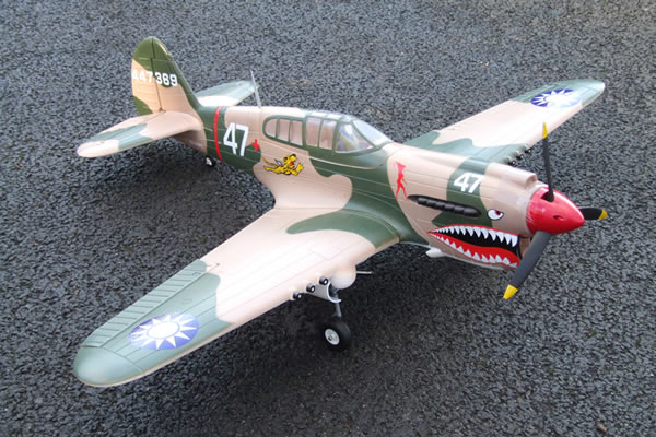 FMS WWII P40 Warhawk Electric ARTF Aircraft (Retract Landing Gea