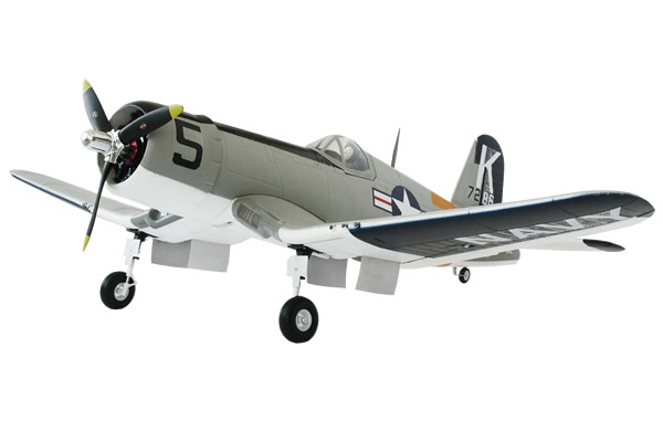 FMS Airplane F4U Corsair Silver With Retracts, ARTF RC Planes - Πατήστε στην εικόνα για να κλείσει