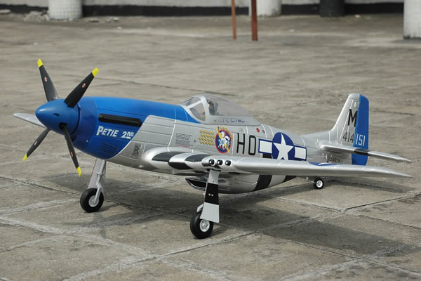 FMS WWII P-51D Mustang V2 Electric RTF RC Aircaft- 2.4ghz Radio