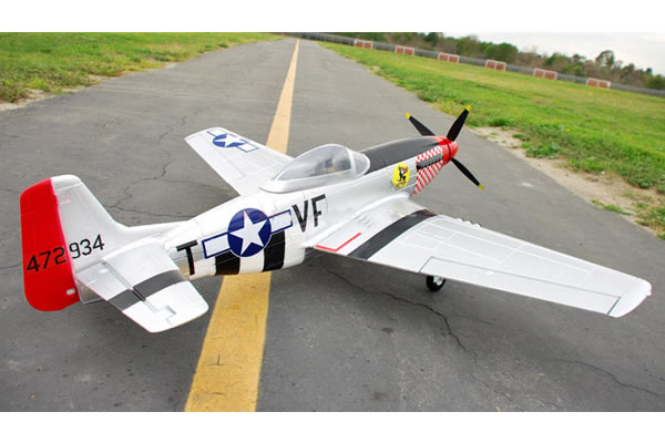 FMS WWII P-51D Mustang V2 Electric ARF Aircraft (Retract Landing