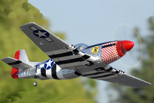 FMS WWII P-51D Mustang V2 Electric ARF Aircraft (Retract Landing