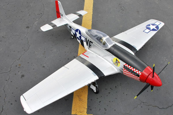 FMS WWII P-51D Mustang V2 Electric ARF Aircraft (Retract Landing