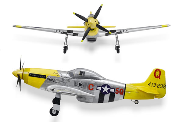 FMS WWII P-51D Mustang V2 Electric ARF Aircraft (Retract Landing