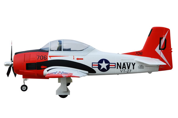 FMS North American T-28 Trojan ARTF Aircraft - Red