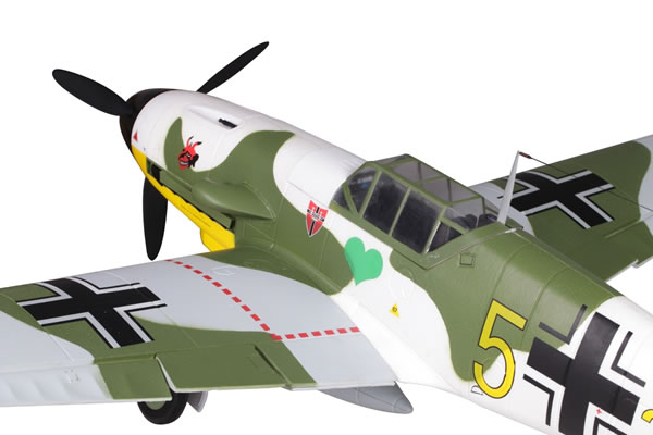 FMS 1400 Series BF109-F ARTF RC Aircraft Camo w/o Tx/Rx/Battery