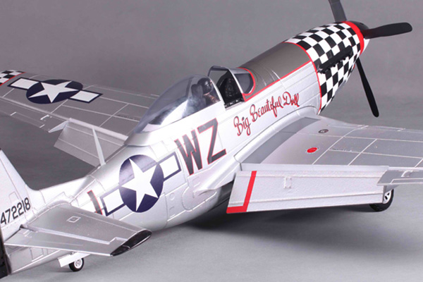 FMS P51D Mustang 1400 Series RTF Electric Warbird w/o TX/RX/Batt