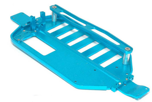 RC18T - One-Piece Aluminium Chassis with Cell Strap and Mounts - Click Image to Close