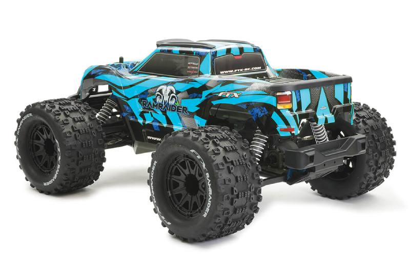FTX Ramraider 1/10 Brushed RC Monster Truck RTR - SKY/BLUE