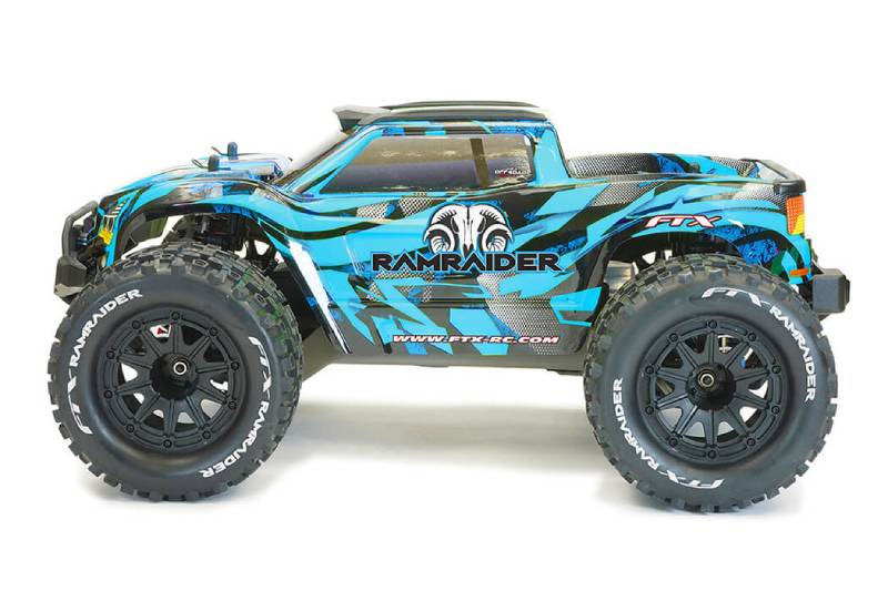 FTX Ramraider 1/10 Brushed RC Monster Truck RTR - SKY/BLUE