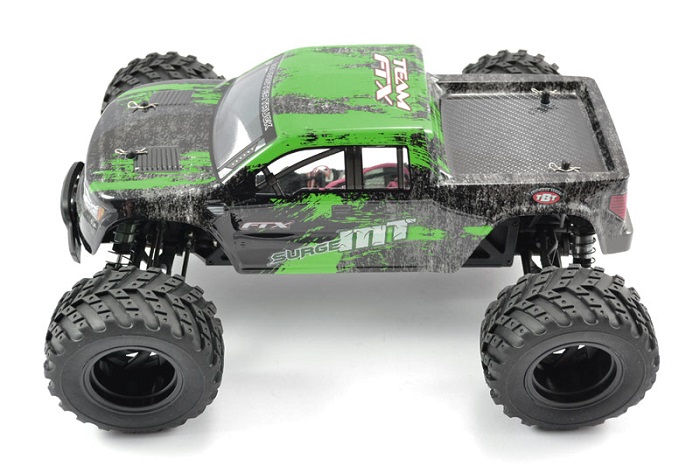 FTX Surge Electric Monster Truck 4WD RTR - Green - Click Image to Close