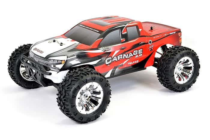 FTX CARNAGE 2.0 1/10 BRUSHED RC TRUCK 4WD RTR - RED