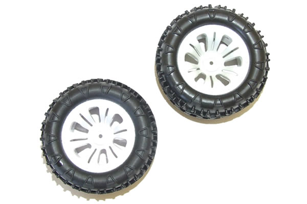 FTX CARNAGE MOUNTED WHEEL/TYRE COMPLETE PAIR - WHITE - Πατήστε στην εικόνα για να κλείσει