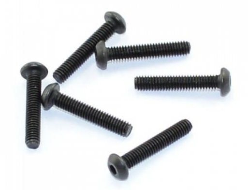 FTX Button Head Hex Screw 2.5x10mm (6)