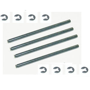 FTX Sidewinder Suspension Arm Hinge Pins 3 X 52.2mm & e-clips - Click Image to Close