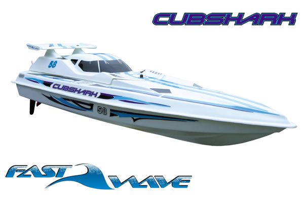 Fast Wave Cubshark EP 650mm, RTR RC Boat - Πατήστε στην εικόνα για να κλείσει