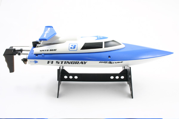 Fast Wave F1 Stingray Mini High Speed Racing RC Boat - Blue