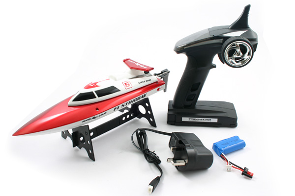 Fast Wave F1 Stingray Mini High Speed Racing RC Boat - Red