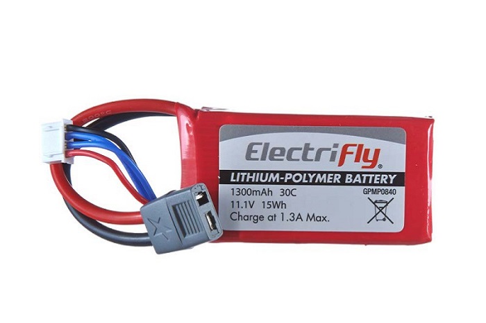 LiPo 3S 11,1 V 1300 mAh 30C ElectriFly