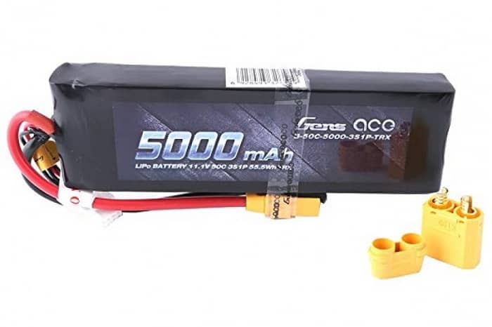 Gens ace 5000mAh 11.1V 50C 3S1P Lipo With XT90 Plug