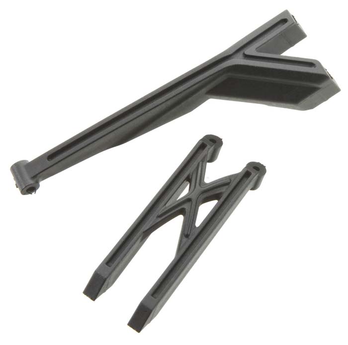 HYPER 10 SC FRONT/REAR CHASSIS BRACE SET