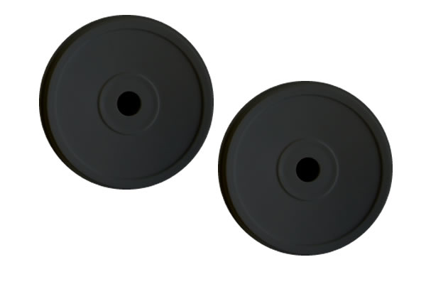 HoBao 1/8 Dish Buggy Wheels (2) - Black - Πατήστε στην εικόνα για να κλείσει