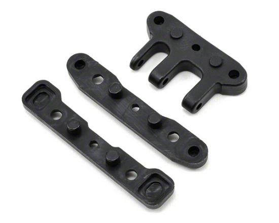 HYPER SS/CAGE FRONT/REAR LOWER PLASTIC ARM HOLDER SET - C PL