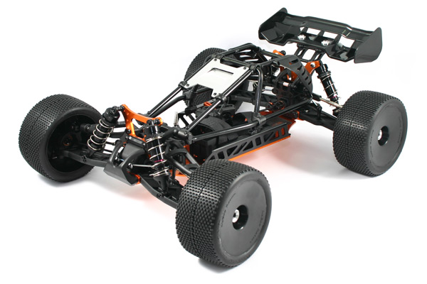 HOBAO HYPER CAGE TRUGGY ELECTRIC ROLLER CHASSIS - BLACK - Click Image to Close