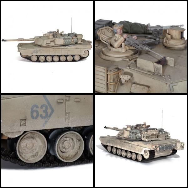Hobby Engine Premium Label RC M1A2 Abrams Tank with 2.4Ghz Radio