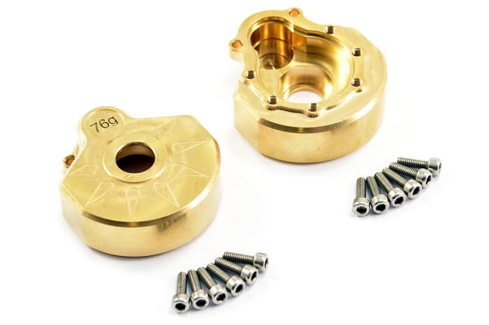 FASTRAX TRX-4 HEAVY DUTY BRASS STEERING GEAR COVER (2)