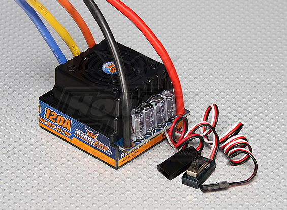 Hobby King 120A Sensored/Sensorless RC Car ESC (1:8/1:5) - Πατήστε στην εικόνα για να κλείσει