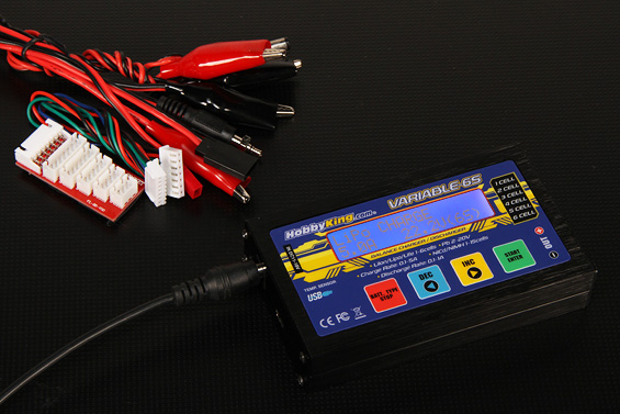 HobbyKing Variable 6S 50W 5A Balancer/Charger w/ accessories