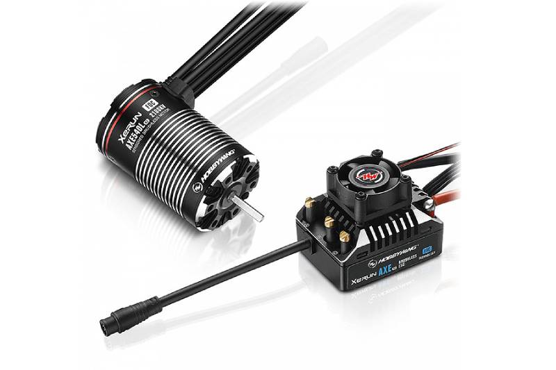 HOBBYWING XERUN AXE540L 2100KV R2 FOC SENSORED B/LESS COMBO - Click Image to Close