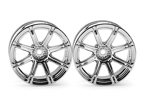 HPI WORK EMOTION XC8 WHEEL 26mm CHROME (9mm OFFSET)