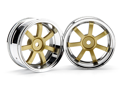 HPI RAYS GRAM LIGHTS 57S-PRO CHROME/GOLD (6mm OFFSET)