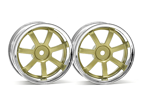 HPI RAYS GRAM LIGHTS 57S-PRO CHROME/GOLD (3mm OFFSET)