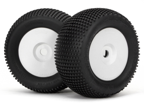 1/8 TIRES, MOUNTED NUBZ TIRE 143x68mm S COMPOUND on DISH WHEEL W - Click Image to Close