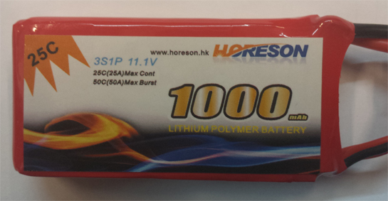 Horeson 1000mAh 3S 25C LiPo Battery