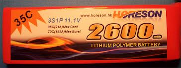 Horeson 2600mAh 3S 35C LiPo Battery - Πατήστε στην εικόνα για να κλείσει