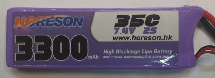 Horeson 3300mAh 2S 35C LiPo Battery - Πατήστε στην εικόνα για να κλείσει