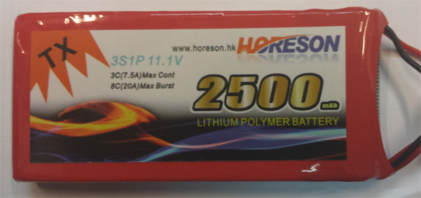 Horeson 2600 Transmiter 3S 3C LiPo Battery