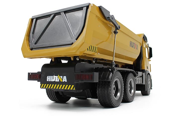 HUINA RC TIPPER DUMPTRUCK 2.4G 10CH W/DIE CAST CAB, DUMP BED