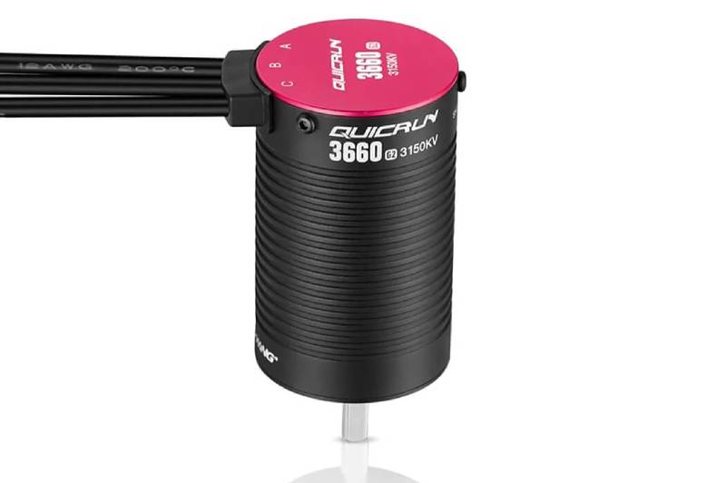HOBBYWING QUICRUN 3660SL 3150KV G2 MOTOR BLACK